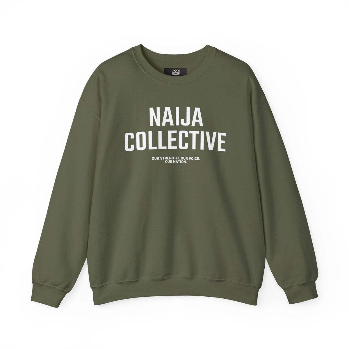 Embroidered Naija Collective Sweatshirt - Cozy Unisex Crewneck