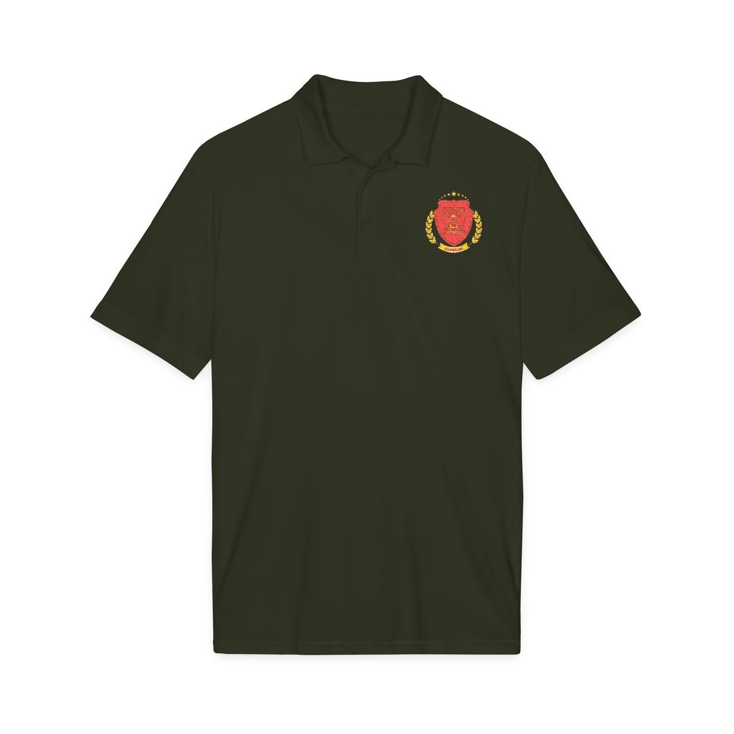 Embroidered FGC PH Class 90 Shield Polo Shirt — Crest Logo Performance Golf Polo
