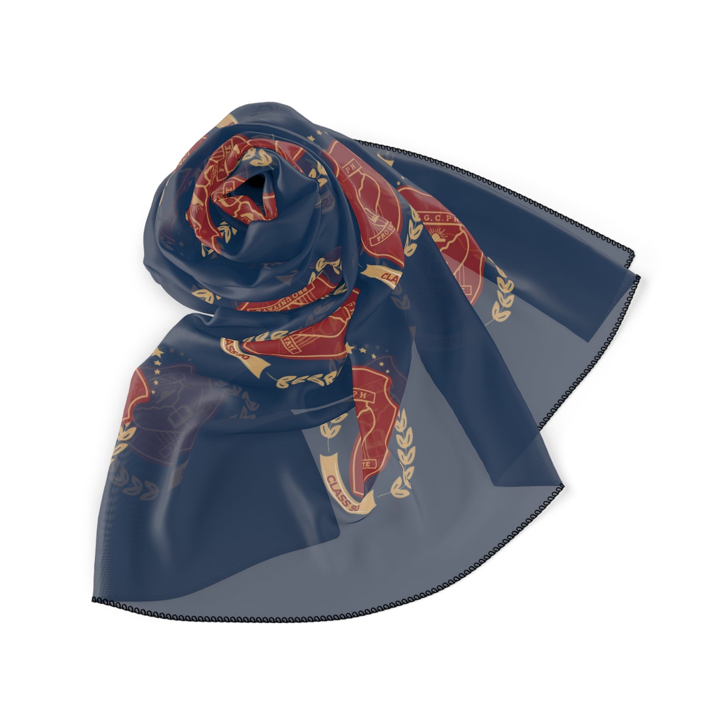 F.G.C PH Class '90 Crest Poly Scarf — Class Emblem Fashion Accessory