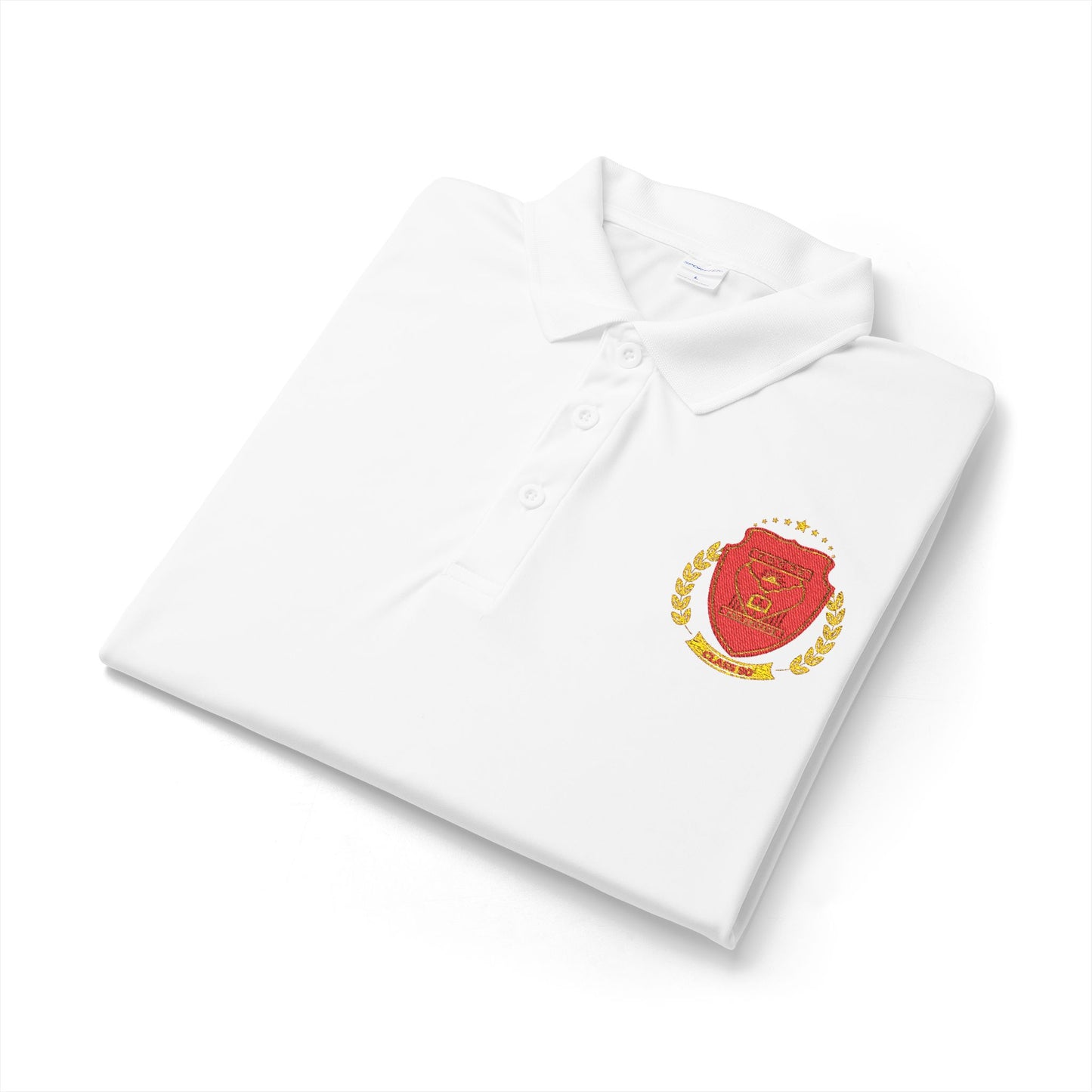 Embroidered FGC PH Class 90 Shield Polo Shirt — Crest Logo Performance Golf Polo
