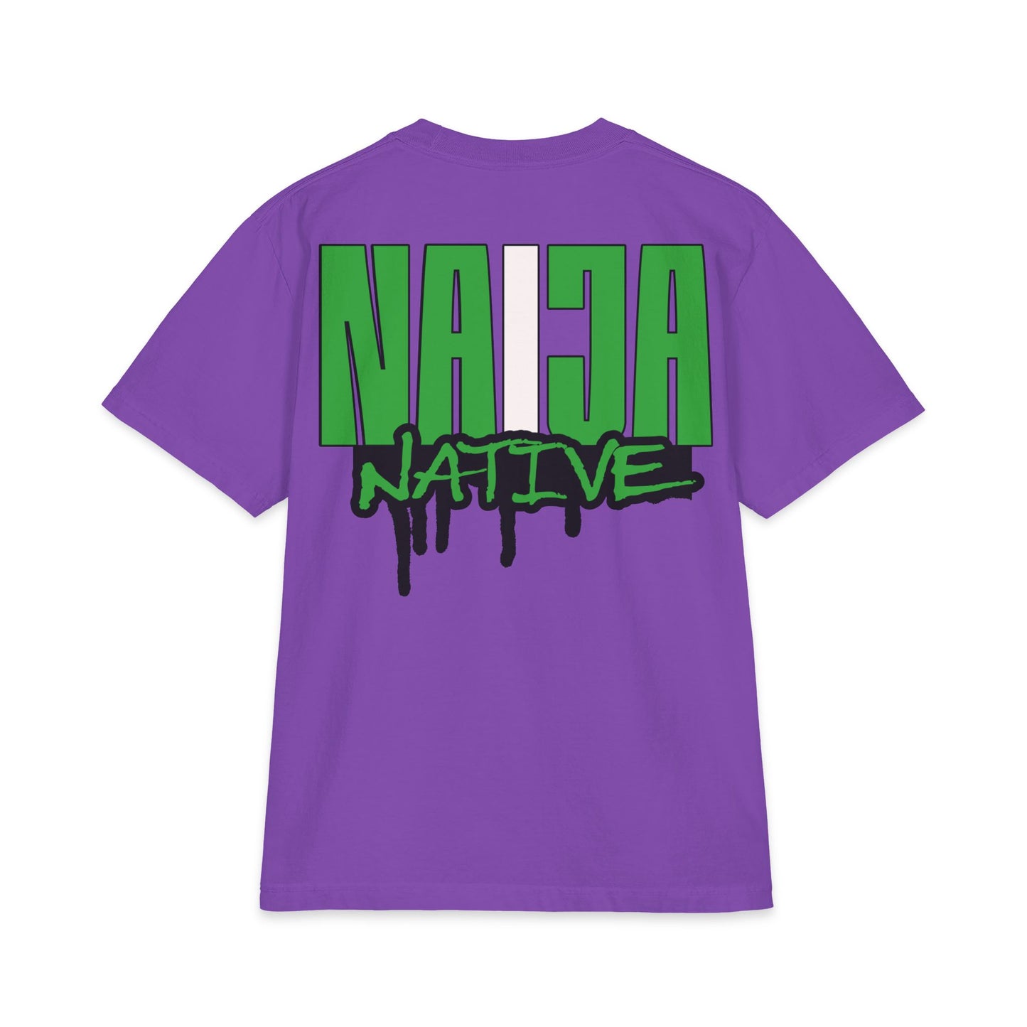 Naija Native Graphic T-Shirt — Green Drip Streetwear Tee