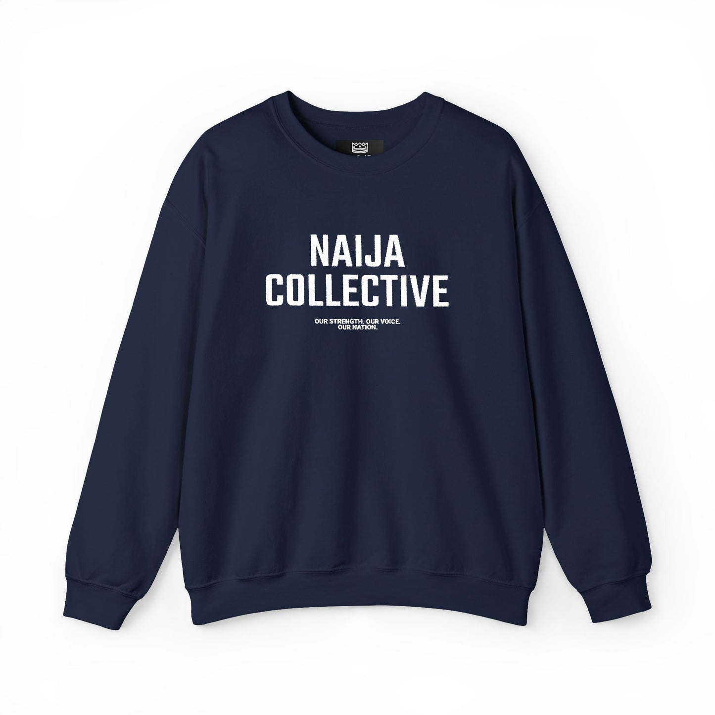 Embroidered Naija Collective Sweatshirt - Cozy Unisex Crewneck