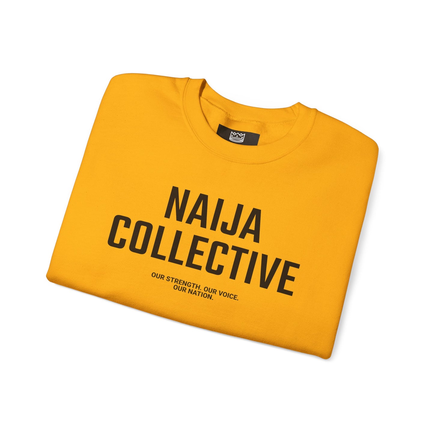Embroidered Naija Collective Light Color Sweatshirt - Unisex Crewneck