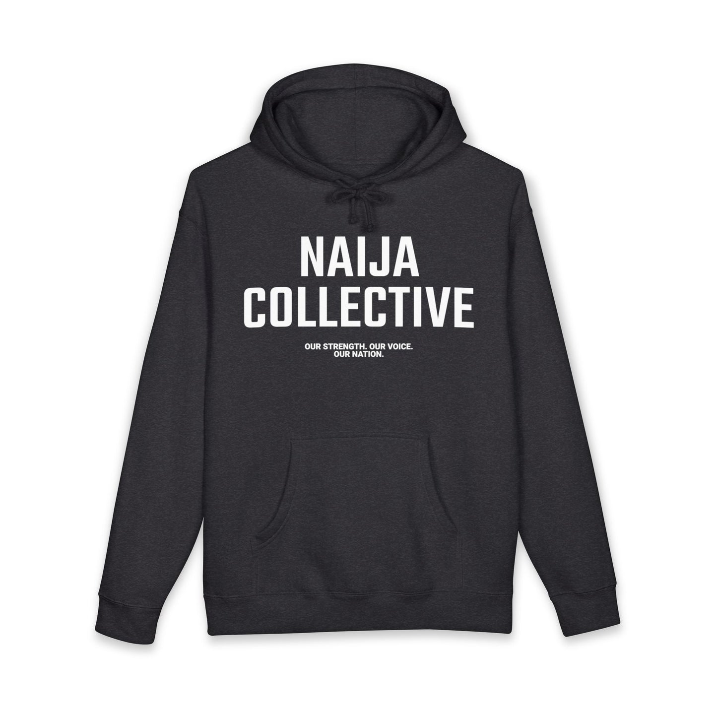 Naija Collective Hoodie — Nigerian Pride Pullover with 'Naija Collective' Text