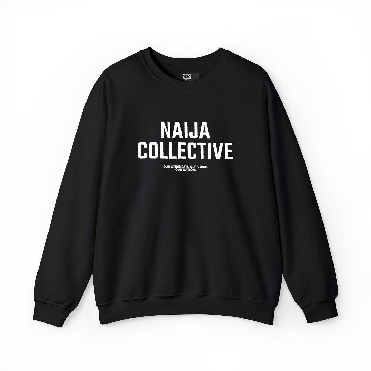 Embroidered Naija Collective Sweatshirt - Cozy Unisex Crewneck