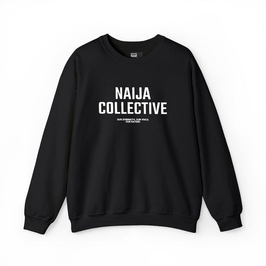 Embroidered Naija Collective Sweatshirt - Cozy Unisex Crewneck