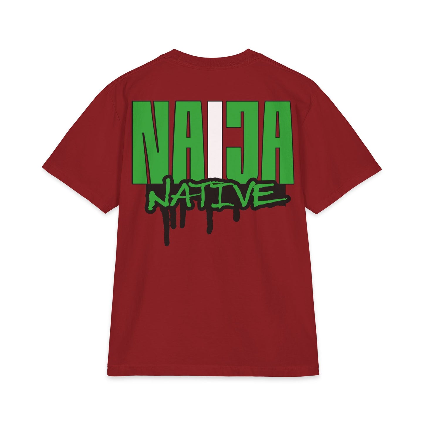 Naija Native Graphic T-Shirt — Green Drip Streetwear Tee