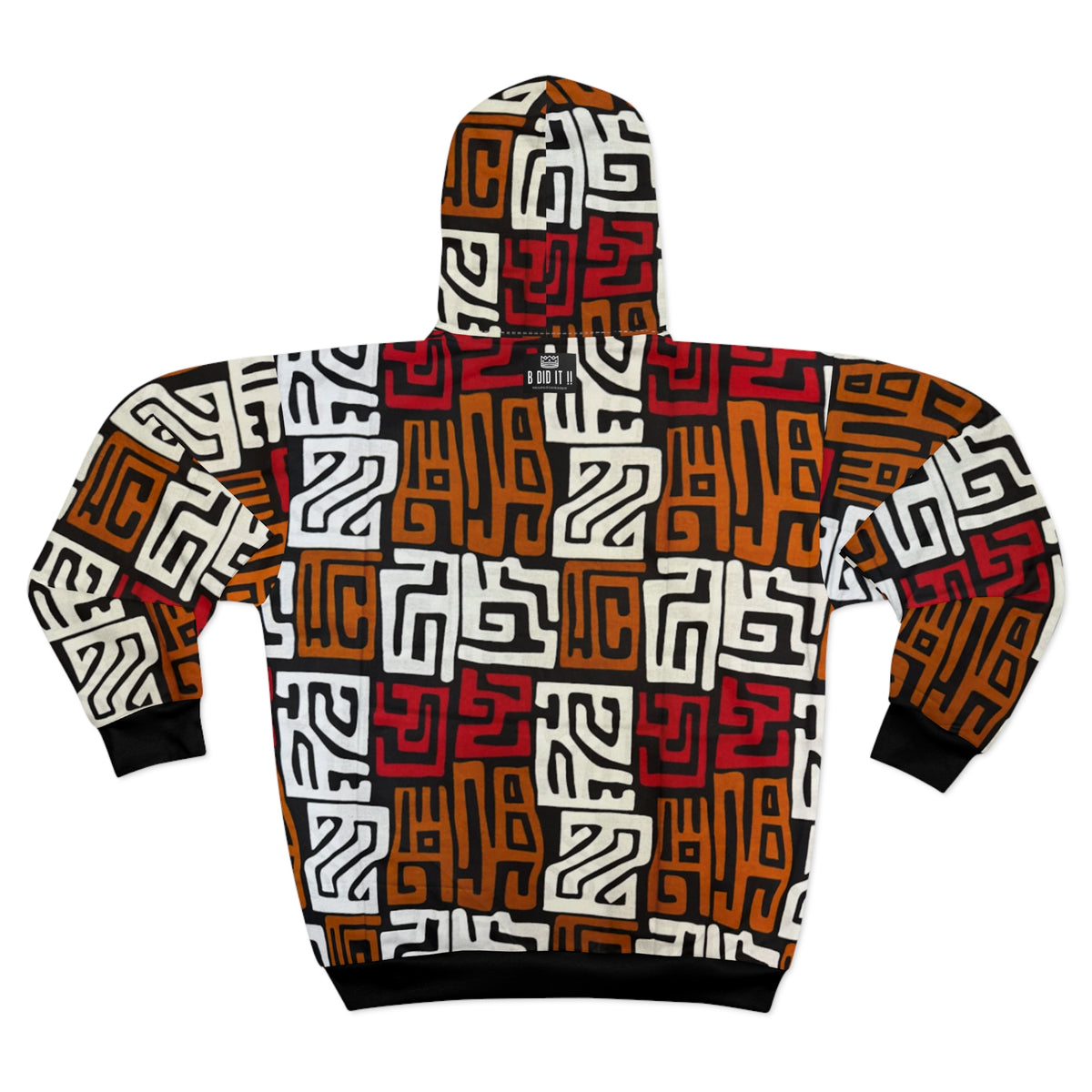Àwọn Àmì Ọgbọ́n Ankara (DTF print) Unisex Hoodie – All-Over Print (AOP)