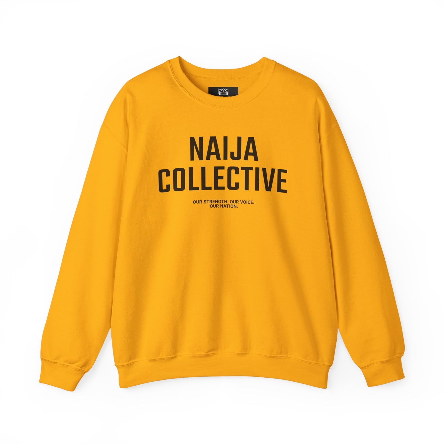 Embroidered Naija Collective Light Color Sweatshirt - Unisex Crewneck