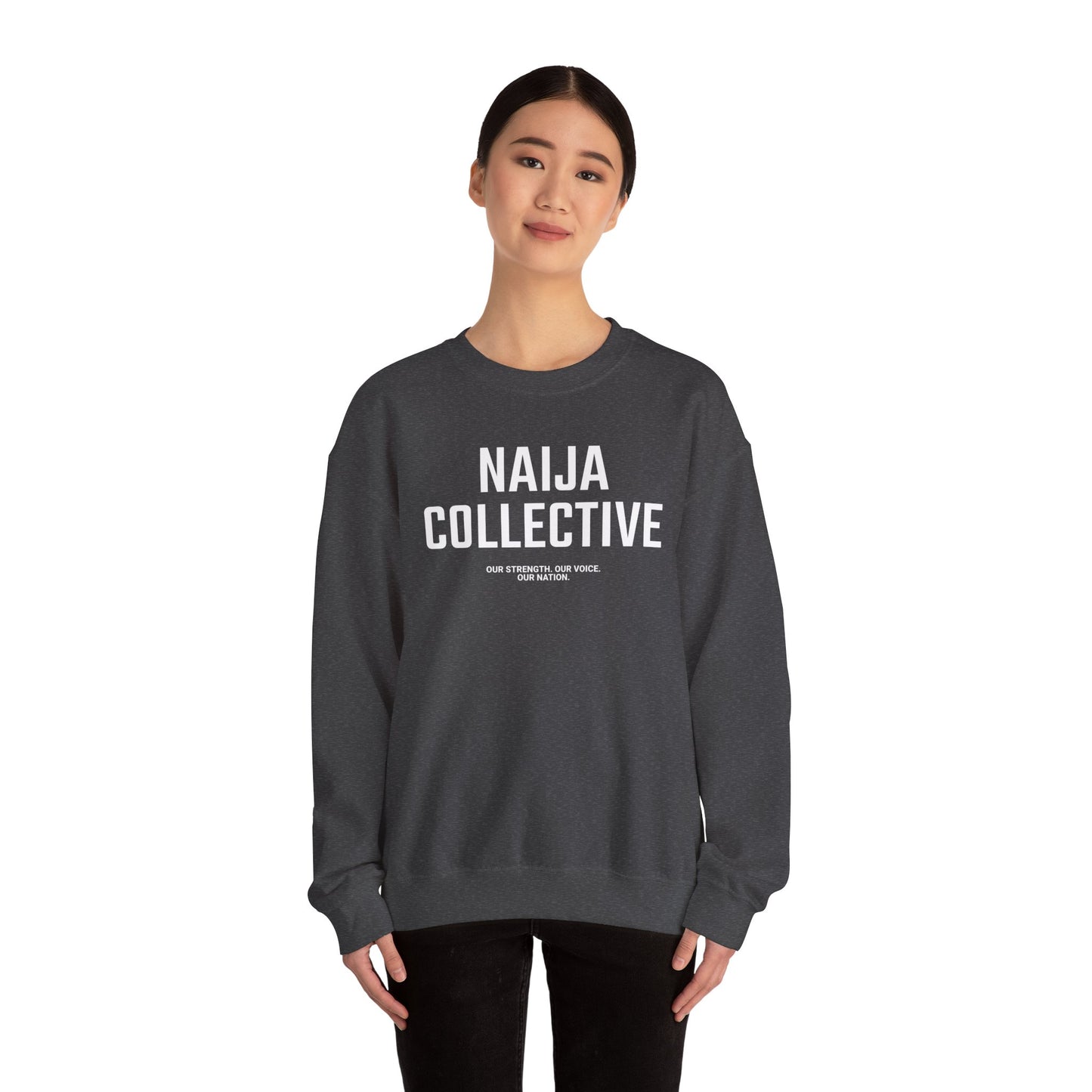 Embroidered Naija Collective Sweatshirt - Cozy Unisex Crewneck